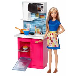 Mattel Barbie Furniture Kitchen And Doll DVX51 / DVX54 887961376777