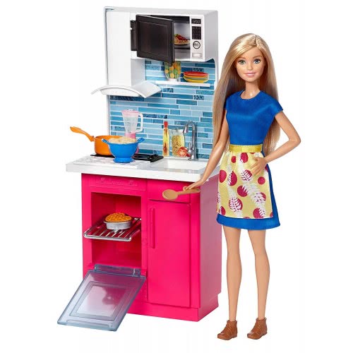 Mattel Barbie Δωμάτιο Με Κούκλα, Κουζίνα DVX51 / DVX54 887961376777
