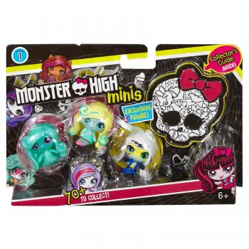 Mattel Monster High Minis 3Τμχ - 1 DVF41 / DVF42 887961367898