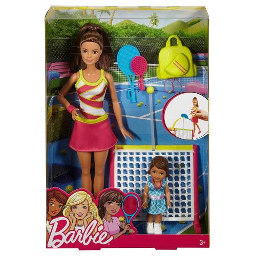 Mattel Barbie Σετ Επαγγέλματα - Δασκάλα Αθλημάτων: Προπονήτρια Τένις DVG13 / DVG15 887961368482