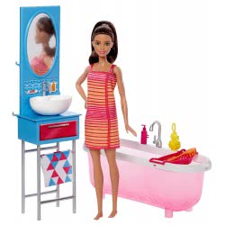 Mattel Barbie Doll Bathroom Playset DVX51 / DVX53 887961376807