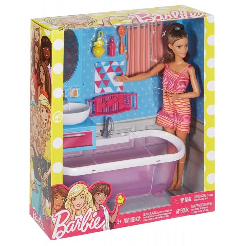 Mattel Barbie Δωμάτιο Με Κούκλα, Μπάνιο DVX51 / DVX53 887961376807