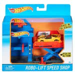 Mattel Hot Wheels Robo Lift Speed Shop Playset Fold Out DWK99 / DWL02 887961384130