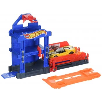 Mattel Hot Wheels Robo Lift Speed Shop Playset Fold Out DWK99 / DWL02 887961384130
