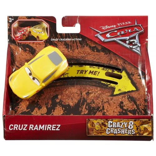 Mattel Disney/Pixar Cars 3 Αυτοκινητάκια Crazy 8, Cruz Ramirez DYB03 / DYB05 887961407051