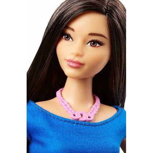 Mattel Barbie Fashionistas Polka Dot Fun Curvy Doll FBR37 / DVX73 887961377064