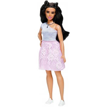 Mattel Barbie Fashionistas Powder Pink Lace Curvy Doll FBR37 / DYY95 887961426359