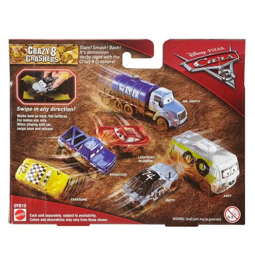 Mattel Disney/Pixar Cars 3 Crazy 8 Vehicles, Patty DYB03 / DYB10 887961407105