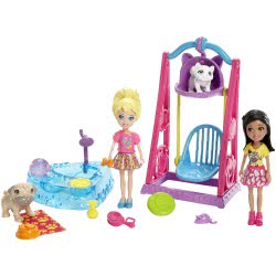 Mattel Polly Pocket Σετ Παιχνιδιού Με 2 Φιγούρες Pet Playtime DHY67 / DHY68 887961220308