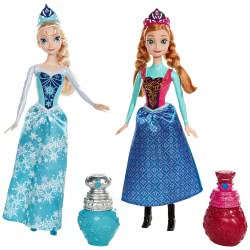 Mattel Disney Frozen Πριγκίπισσα Άννα Και Έλσα - Μαγικά Φορέματα BDK31 746775303990