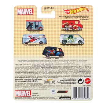 Mattel Hot Wheels Pop Culture Marvel Bread Box Black Widow DLB45 / DWH27 887961381832
