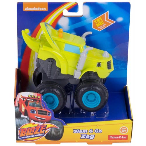 Mattel Blaze Οχήματα Slam And Go - Zeg Truck CGK22 / DTK31 887961357660