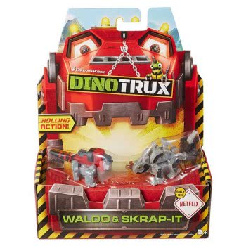Mattel Dinotrux Die-Cast Οχηματάκια - Skrap-It And Waldo CJW96 / CJW94 887961107609