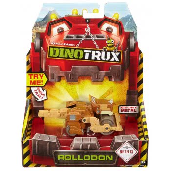 Mattel Dinotrux Die-Cast Vehicle - Rollodon CJW96 / DKD62 887961236224
