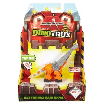 Mattel Dinotrux Die-Cast Οχηματάκια - Battering Ram Skya CJW96 / DTV73 887961365283
