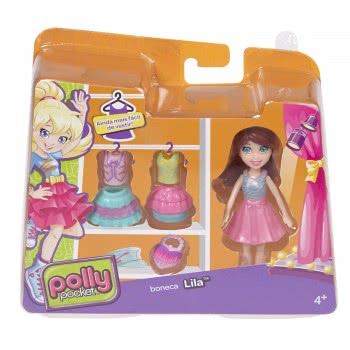Mattel Polly Pocket - Lilla Doll With Clothes And Bag CBW79 / CGJ02 887961064964