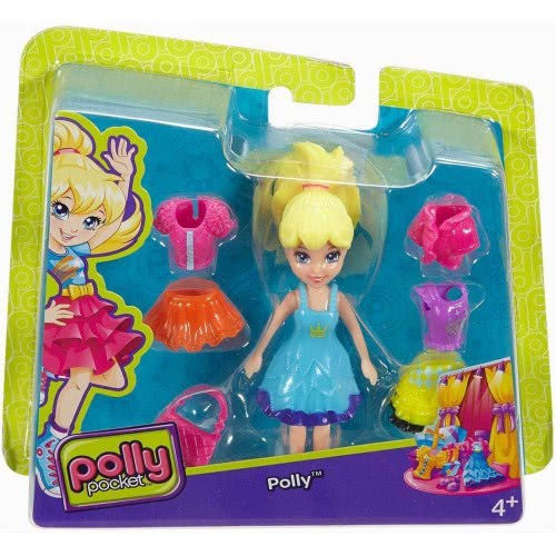 Mattel Polly Pocket - Κούκλα Με Ρούχα: Polly Με Μπλε Φόρεμα CBW79 / DWC83 887961379266