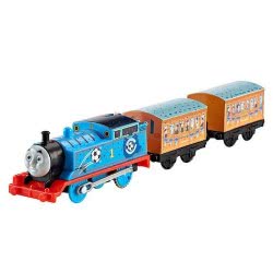Mattel Τόμας Μηχανοκίνητα Τρένα Με 2 Βαγόνια Red Vs Blue Thomas BMK93 / DFM83 887961176056
