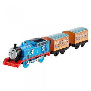 Mattel Τόμας Μηχανοκίνητα Τρένα Με 2 Βαγόνια Red Vs Blue Thomas BMK93 / DFM83 887961176056