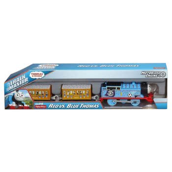 Mattel Τόμας Μηχανοκίνητα Τρένα Με 2 Βαγόνια Red Vs Blue Thomas BMK93 / DFM83 887961176056