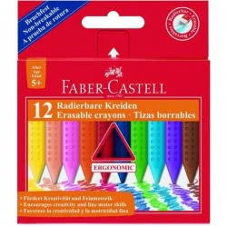 Faber-Castell Σετ 12 Πλαστικά Κραγιόν Ζωγραφικής GRIP 122520 4005401225201