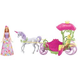 Mattel Barbie Dreamtopia Παραμυθένια Άμαξα Μονόκερος DYX31 887961424676