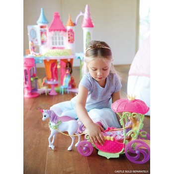 Mattel Barbie Dreamtopia Παραμυθένια Άμαξα Μονόκερος DYX31 887961424676