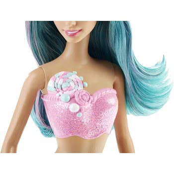 Mattel Barbie Dreamtopia Mermaid Doll Candy With Green Hair DHM45 / DHM46 887961216950