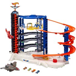 Mattel Hot Wheels Super Mega City Parking Garage FDF25 887961466393