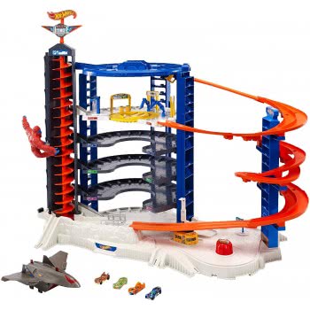 Mattel Hot Wheels Super Mega City Parking Garage FDF25 887961466393