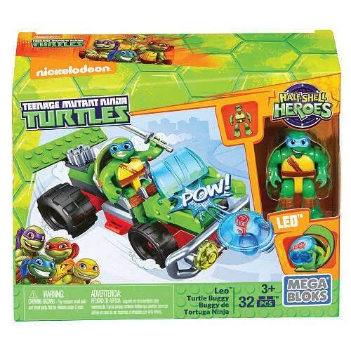 MEGA Παιδικά Τουβλάκια Χελωνονιντζάκια Ninja Turtles TMNT Junior Όχημα Και Φιγούρα DMW41 / ASST 887961289299