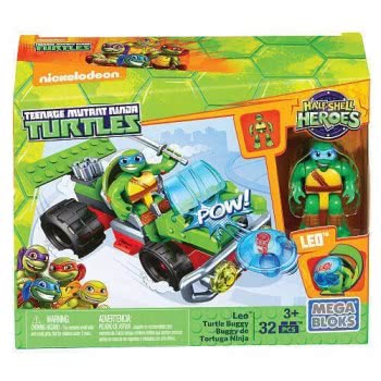MEGA Παιδικά Τουβλάκια Χελωνονιντζάκια Ninja Turtles TMNT Junior Όχημα Και Φιγούρα DMW41 / ASST 887961289299