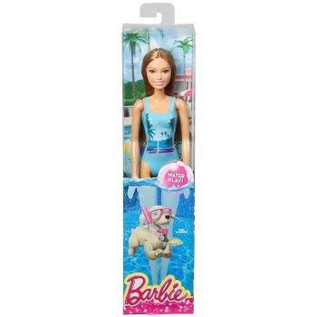 Mattel Barbie Beach Water Play Summer Κούκλα DWJ99 / DGT81 887961202557