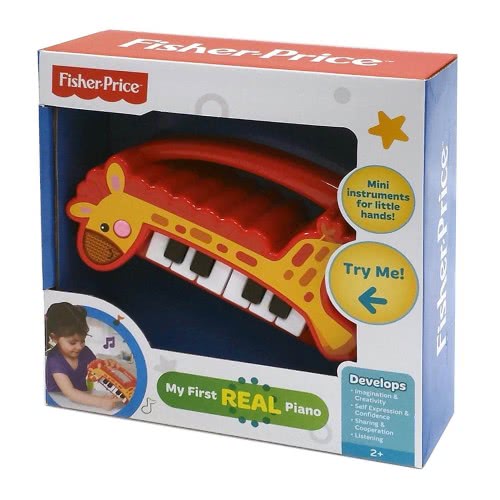 Mattel Το Πρώτο Μου Πραγματικό Πιάνο, Καμηλοπάρδαλη KFP2131 731398921317