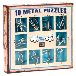Eureka! 10 Metal Puzzles - Blue Set 10-B 5425004733566