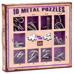 Eureka! 10 Metal Puzzles - Purple Set 10-P 5425004733597