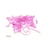 3D Crystal Puzzle: Heart Pink, 46Pcs 90002 4893718900023