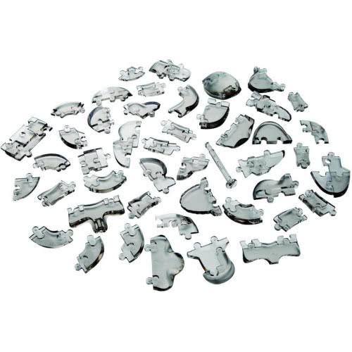 3D Crystal Puzzle: Black Skull, 48Pcs 90217 4893718902171