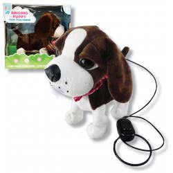 Toys-shop Choice Battery Operated Walking And Barking Dog Brown-White 4-05024 5205812074989