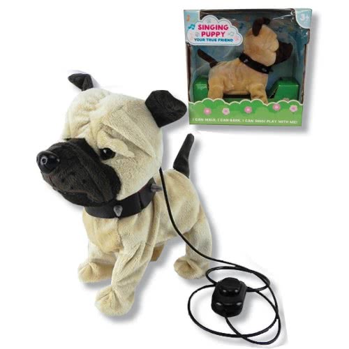 Toys-shop Choice Singing Puppy Σκυλάκι Μπαταρίας Περπατάει, Γαβγίζει Μπεζ - Καφέ 4-05071 5205812074996