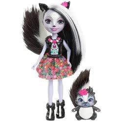 Mattel Enchantimals Doll And Animal Sage Skunk And Caper DVH87 / DYC75 887961408775