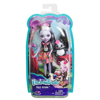 Mattel Enchantimals Doll And Animal Sage Skunk And Caper DVH87 / DYC75 887961408775