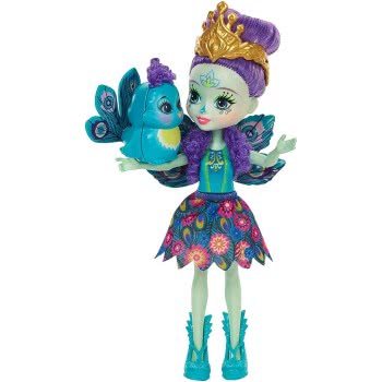 Mattel Enchantimals Κούκλα Και Ζωάκι Sage Patter Peacock And Flap DVH87 / DYC76 887961408799