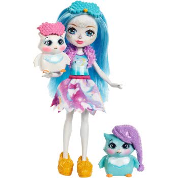 Mattel Enchantimals Doll And Animal With Accessories Sleepover Night Owls FCC62 / FCG78 887961450156