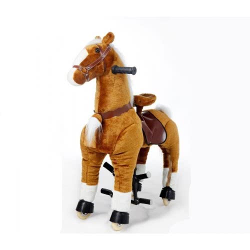 Toys-shop Choice Ride On Horse Large (Ponycycle Like) Λευκό Καφέ Κουνιστό Αλογάκι Με Ρόδες JZ054539 6991675453953