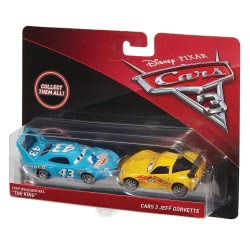 Mattel Disney/Pixar Cars 3 The King And Jeff Corvette Vehicles, 2 Pack DXV99 / DXW04 887961403732