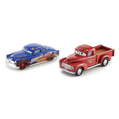 Mattel Disney/Pixar Cars 3 Heyday Smokey And Hudson Hornet Vehicles, 2 Pack DXV99 / DXW01 887961403763