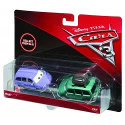 Mattel Disney/Pixar Cars 3 Minny And Van Vehicles, Pack Of 2 DXV99 / DXW06 887961403701