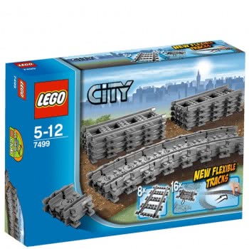 LEGO Trains Εύκαμπτες Σιδηροδρομικές Γραμμές 7499 5702014730380