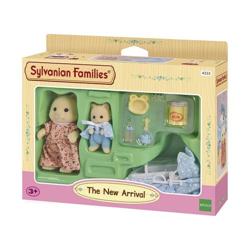 Epoch Sylvanian Families Νεογέννητο Σε Καλάθι Set Mama Chantily Family 4333 5054131043332